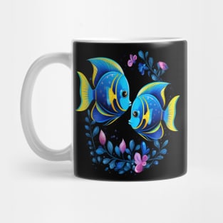 Blue Tang Couple Valentine Mug